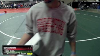 85 lbs Finals (8 Team) - Mason Zabel, PEM (Plainview/Elgin/Millville) vs Jayden Rogers, Staples