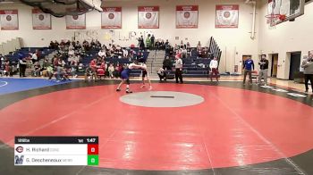 126 lbs Round Of 16 - Hunter Richard, Concord vs Grant Descheneaux, Merrimack