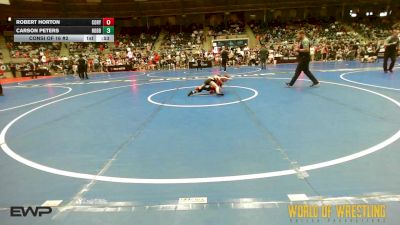 52 lbs Consi Of 16 #2 - Robert Horton, Cory Clark Wrestling vs Carson Peters, Hobbs Elite