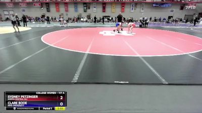 117 A Semifinal - Clare Booe, King University vs Sydney Petzinger, North Central (IL)