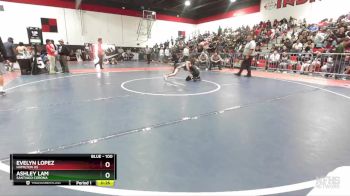 100 lbs Cons. Round 1 - Ashley Lam, Santiago Corona vs Evelyn Lopez, Hamilton HS