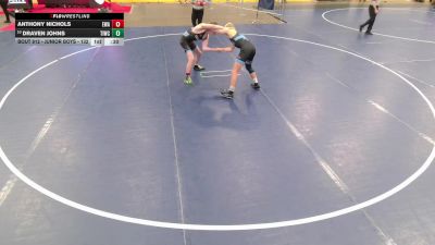 Junior Boys - 132 lbs Cons. Round 7 - Anthony Nichols, Edina Wrestling Association vs Draven Johns, Team Idaho Wrestling Club