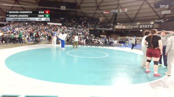 Boys 2A 113 lbs Cons. Round 2 - Joseph Argeris, Tumwater vs Edward Hammrich, Nathan Hale