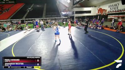 165 lbs Placement Matches (16 Team) - Maeli Howard, Utah vs Savannah Rickter, Idaho