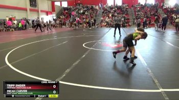 60 lbs Cons. Round 1 - Micah Carver, Gulf Coast Wrestling Club vs Tripp Snider, Piedmont Wrestling Club