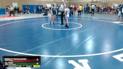 125lbs Champ. Round 3 - Berkley McCullough, Pasco (Girls) vs Oli Port, Squalicum (Girls)