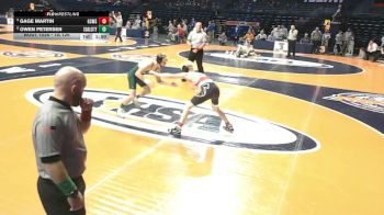 1A 126 lbs Champ. Round 1 - Gage Martin, Gibson City (G.C.-Melvin-Sibley) vs Owen Petersen, Coal City