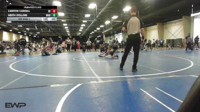 43-46 lbs Rr Rnd 1 - Canton Cargill, Duncan Demons vs Heith Dollins, Madill Takedown
