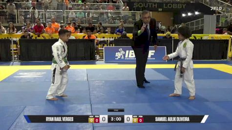 Ryan Raul Verges vs Samuel Aulik Oliveira 2025 Pan Kids Jiu-Jitsu IBJJF Championship