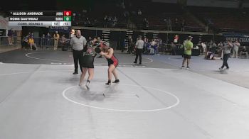 G 165 lbs Cons. Round 5 - Allison Andrade, John Ehret Girls vs Rome Gautreau, Baton Rouge Girls