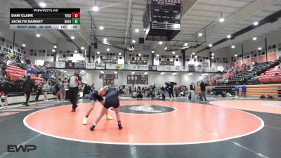 96 lbs Consi Of 8 #2 - Dani Clark, Tecumseh HS Girls vs Jacelyn Ramsey, Oologah