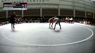 126 lbs Jordan Manyette, Pennsylvania Blue vs Lukas Foster, Illinois