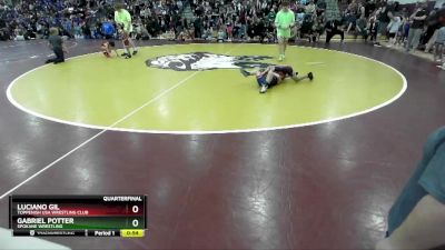 56 lbs Quarterfinal - Gabriel Potter, Spokane Wrestling vs Luciano Gil, Toppenish USA Wrestling Club