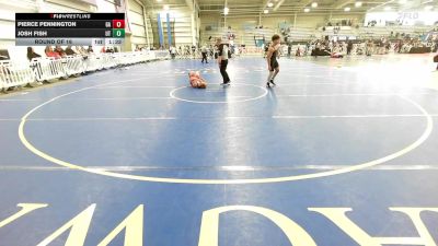 145 lbs Round Of 16 - Pierce Pennington, GA vs Josh Fish, UT