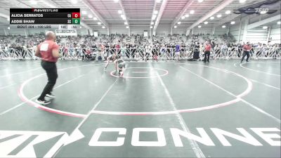 100 lbs Consi Of 8 #2 - Alicia Serratos, CA vs Addie Shaw, SC