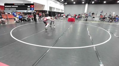 126 lbs Dominic Brown, Team Indiana Blue vs Cruz Cannon, Team Kansas Gold