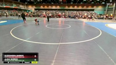 37-43 lbs Round 1 - Alessandra Barros, Fallon Outlaws Wrestling Club vs Alexa Barros, Fallon Outlaws Wrestling Club