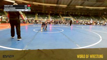 90 lbs 5th Place - Shaley Lau, Golden Backs MRTC vs Olivia Worden, Paola Wrestling Club