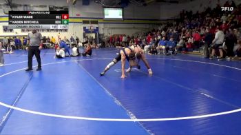 165 lbs Champ. Round 1 - Kyler Wade, Williamsburg vs Kaden Mitchell, Benton Community