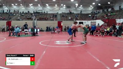 195 lbs Cons. Round 7 - Matthew DeGrado, Lake Central High School vs Spencer Fain, Floyd Central