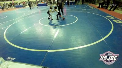 46 lbs Round Of 32 - Uriah Guebara, Maize Kids Wrestling Club vs Braxton Nix, Tuttle Wrestling