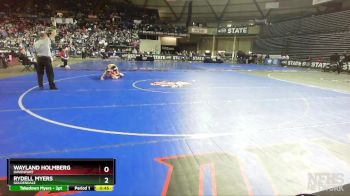 1B/2B 120 3rd Place Match - Wayland Holmberg, Davenport vs Rydell Myers, Goldendale