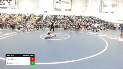 87 lbs Quarterfinal - Jordan Hill, Wantagh Wrestling Club vs Owen Bliss, Pioneer Youth Wrestling