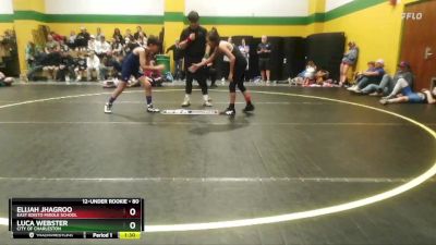80 lbs Round 2 - Luca Webster, City Of Charleston vs Elijah Jhagroo, East Edisto Middle School