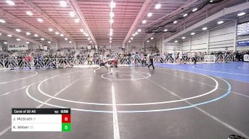 120 lbs Consi Of 32 #2 - Jeremy McGrath, CT vs Koy Weber, CO