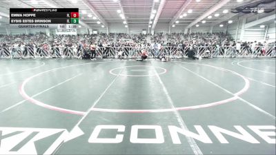 132 lbs Quarterfinal - Emma Hoppe, FL vs Eysis Estes Brinson, FL