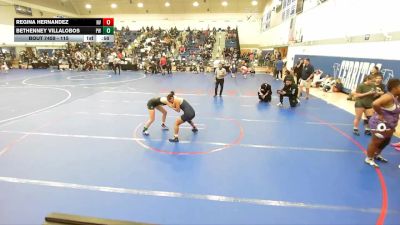 115 lbs Cons. Semi - Bethenney Villalobos, PREMIER WRESTLING vs Regina Hernandez, SoCal Bears