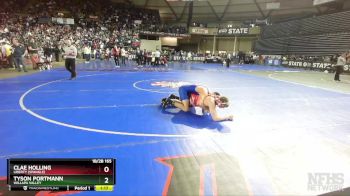 1B/2B 165 Semifinal - Tyson Portmann, Willapa Valley vs Clae Holling, Liberty (Spangle)