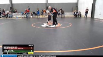 39-42 lbs Round 1 - Jayden Crisman, Oregon City High School Wrestling vs Lexi Houtz, Thurston Mat Club