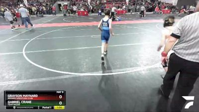 88 lbs Cons. Round 2 - Grayson Maynard, Ringers Wrestling Club vs Gabriel Crane, Team Nazar