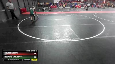 88 lbs Cons. Round 2 - Holden Lomax, NGL vs Malachi Kasuboski, Berlin Youth Wrestling