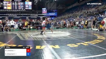 126 lbs Cons 32 #1 - Raul Jimenez, California vs Korbin Shepherd, Missouri
