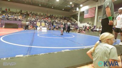 37-40 lbs Rr Rnd 2 - Maesa Brigge, Mojo Grappling Academy vs Linley Themm, Team Tulsa Wrestling Club