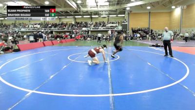 190 lbs Round Of 32 - Elijah Prophete, Taunton vs Brayden Soleau, East Lyme/Norwich Tech