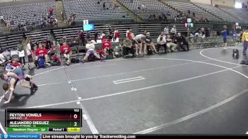 102 lbs Round 5 (6 Team) - Alejandro Dieguez, Kansas Pythons vs Peyton Vowels, Kentucky