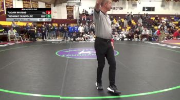 190 lbs Quarterfinal - Adam Waters, Faith Christian Academy vs Dominic Sumpolec, Notre Dame-Green Pond