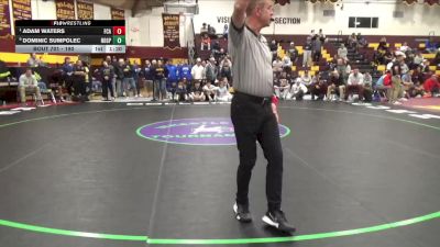 190 lbs Quarterfinal - Adam Waters, Faith Christian Academy vs Dominic Sumpolec, Notre Dame-Green Pond