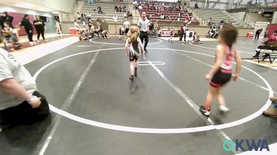 46-49 lbs Rr Rnd 3 - Isabella Vaughn, Skiatook Youth Wrestling 2022-23 vs Bayleigh Brownell, Salina Wrestling Club