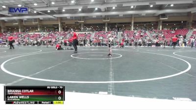 70 lbs Cons. Round 1 - Brianna Cotlar, Team Central vs Laiken Wells, Hutchinson