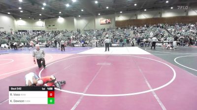 74 lbs Quarterfinal - Redek Voss, Roseburg Mat Club vs Kj Dawson, Yuba Sutter Combat