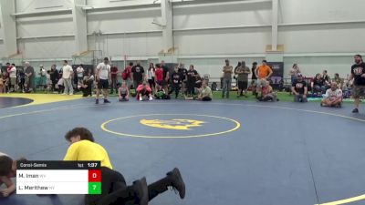70-M lbs Consolation - Maddox Iman, WV vs Liam Merithew, NY
