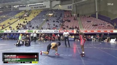 157 lbs Quarters & 1st Wb (16 Team) - E`lan Heard, Grand View (Iowa) vs Aaron Gandara, Southern Oregon