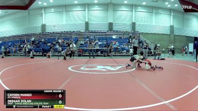 74 lbs Cons. Round 4 - Deegan Dolan, SWAT - Savage Wrestling Athletic Team vs Cayden Mango, STL Warrior