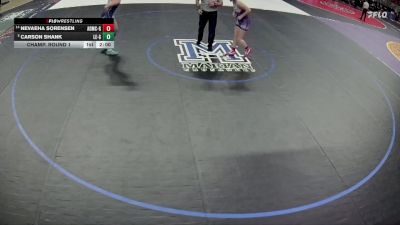 Champ. Round 1 - Carson Shank, Lincoln East Girls vs Nevaeha Sorensen, Adams Central Girls