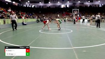 120 lbs Semifinal - Gavin Bragg, Indianapolis Cathedral vs Bryce Doss, New Palestine