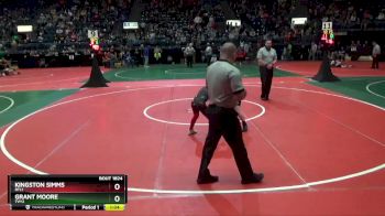 75 lbs Semifinal - Kingston Simms, RTL1 vs Grant Moore, TVY2